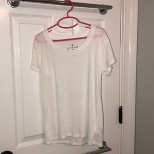american eagle white t-shirt size medium